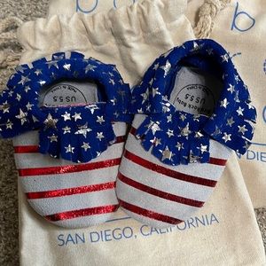Red, white and blue Never worn Bird Rock Baby shoes
